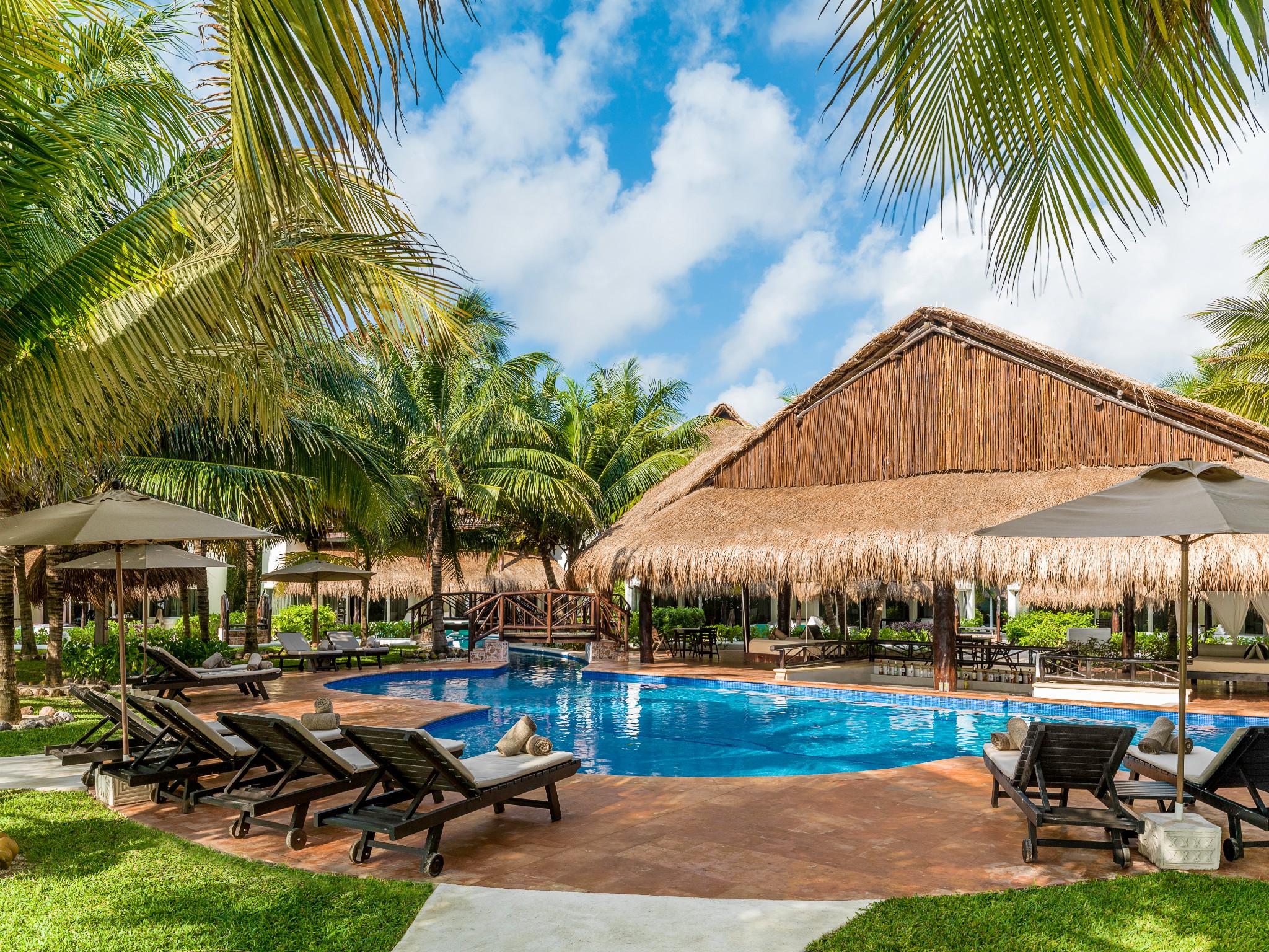 El Dorado Casitas Royale Catamaran, Cenote & More Inclusive (Adults Only) Puerto Morelos Buitenkant foto